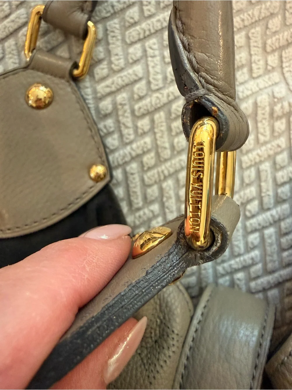 Louis Vuitton XL Mahina Gray/Gris Leather handbag 2008 Marc Jacob’s collection